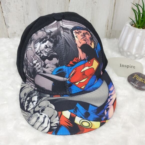 DC Comics Superman Snapback Cap Black - Picture 1 of 6